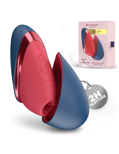 WOMANIZER NEXT LIBERTY 3D PLEASURE AIR CLITORAL STIMULATOR BLUE RED