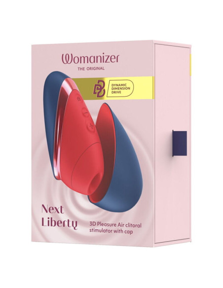 WOMANIZER NEXT LIBERTY 3D PLEASURE AIR CLITORAL STIMULATOR BLUE RED