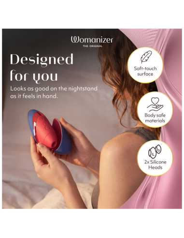 WOMANIZER NEXT LIBERTY 3D PLEASURE AIR CLITORAL STIMULATOR BLUE RED