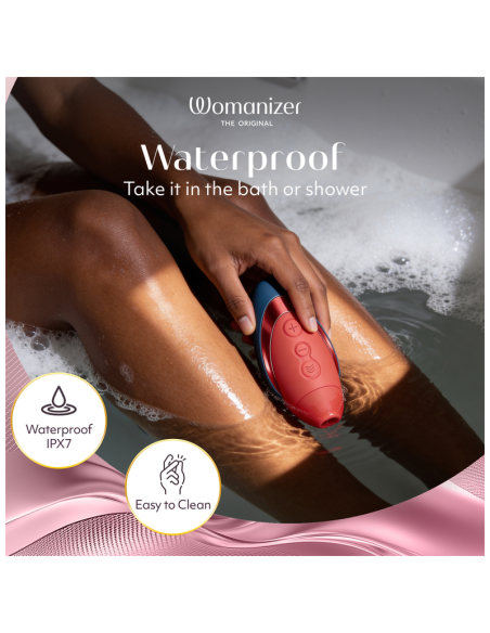 WOMANIZER NEXT LIBERTY 3D PLEASURE AIR CLITORAL STIMULATOR BLUE RED