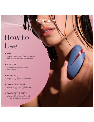 WOMANIZER NEXT LIBERTY 3D PLEASURE AIR CLITORAL STIMULATOR BLUE RED