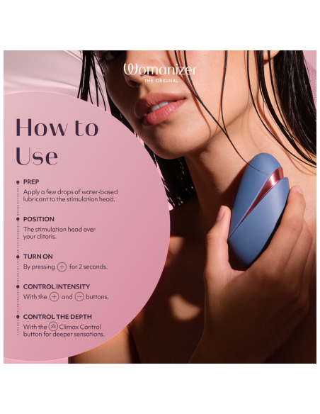 WOMANIZER NEXT LIBERTY 3D PLEASURE AIR CLITORAL STIMULATOR BLUE RED