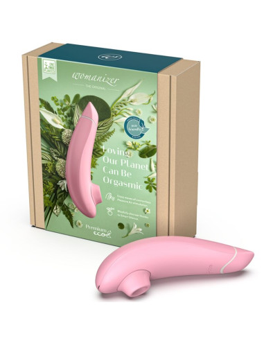 WOMANIZER PREMIUM ECO SUCTION CLITORAL STIMULATOR 12 INTENSITY LEVELS ROSE