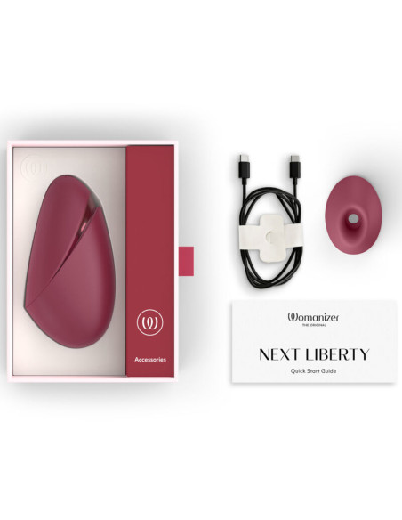 WOMANIZER NEXT SUCTION CLITORAL STIMULATOR 14 INTENSITY LEVELS BORDEAUX