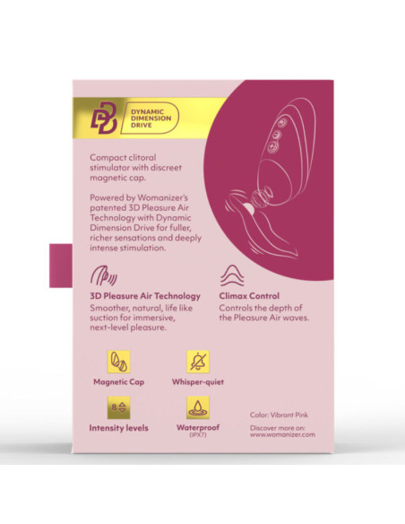WOMANIZER NEXT SUCTION CLITORAL STIMULATOR 14 INTENSITY LEVELS BORDEAUX