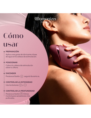 WOMANIZER NEXT SUCTION CLITORAL STIMULATOR 14 INTENSITY LEVELS BORDEAUX
