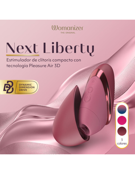 WOMANIZER NEXT SUCTION CLITORAL STIMULATOR 14 INTENSITY LEVELS BORDEAUX