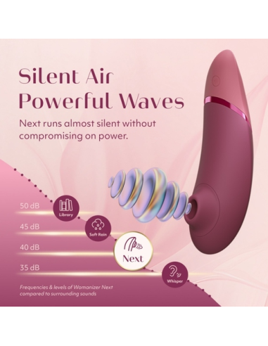 WOMANIZER NEXT SUCTION CLITORAL STIMULATOR 14 INTENSITY LEVELS DUSKY PINK