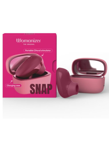 WOMANIZER SNAP SUCTION CLITORAL STIMULATOR 6 INTENSITY LEVELS CRUSHED BERRY