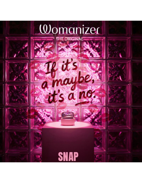 WOMANIZER SNAP SUCTION CLITORAL STIMULATOR 6 INTENSITY LEVELS CRUSHED BERRY