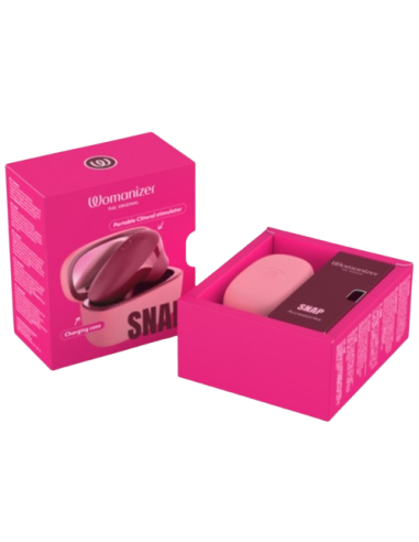WOMANIZER SNAP SUCTION CLITORAL STIMULATOR 6 INTENSITY LEVELS CRUSHED BERRY