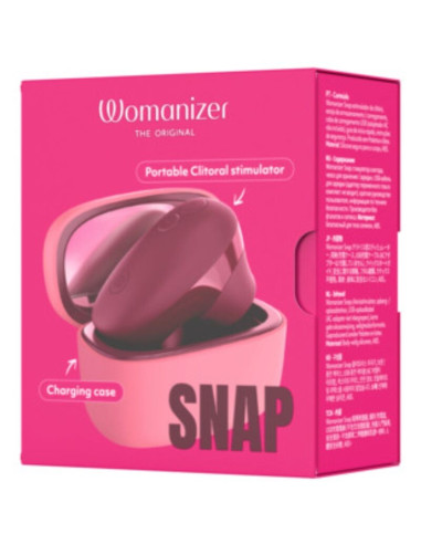 WOMANIZER SNAP SUCTION CLITORAL STIMULATOR 6 INTENSITY LEVELS CRUSHED BERRY