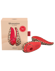 WOMANIZER LIBERTY 2 SUCTION CLITORAL STIMULATOR 8 INTENSITY LEVELS LEOPARD PRINT 2