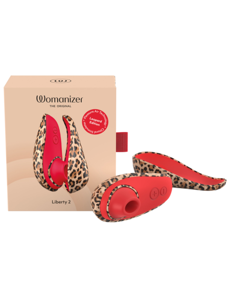 WOMANIZER LIBERTY 2 SUCTION CLITORAL STIMULATOR 8 INTENSITY LEVELS LEOPARD PRINT