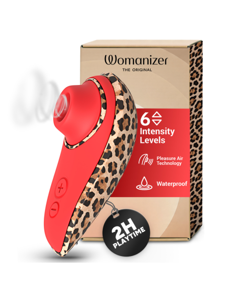 WOMANIZER LIBERTY 2 SUCTION CLITORAL STIMULATOR 8 INTENSITY LEVELS LEOPARD PRINT
