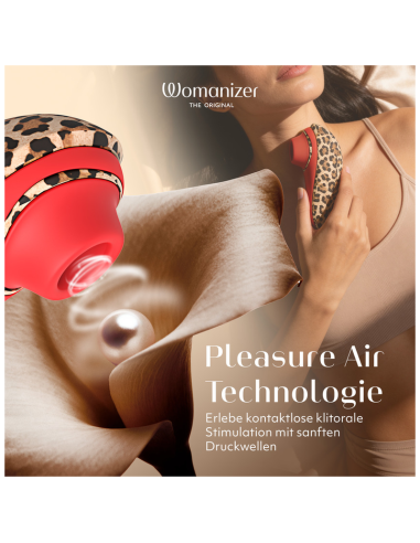 WOMANIZER LIBERTY 2 SUCTION CLITORAL STIMULATOR 8 INTENSITY LEVELS LEOPARD PRINT