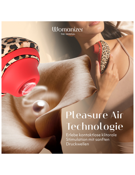 WOMANIZER LIBERTY 2 SUCTION CLITORAL STIMULATOR 8 INTENSITY LEVELS LEOPARD PRINT