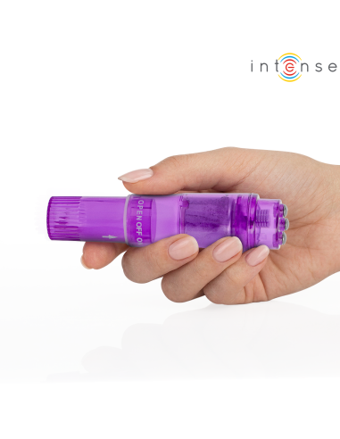 INTENSE KURT MINI MASSAGER WITH 4 INTERCHANGEABLE HEADS PURPLE