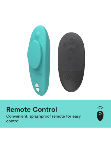 WE VIBE MOXIE MAGNETIC CLIP PANTY VIBRATOR AQUA