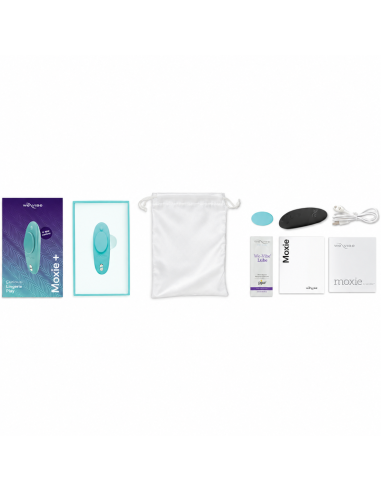 WE VIBE MOXIE MAGNETIC CLIP PANTY VIBRATOR AQUA