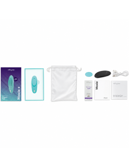 WE VIBE MOXIE MAGNETIC CLIP PANTY VIBRATOR AQUA