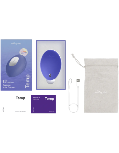 WE VIBE TEMP HEATING AND COOLING VIBRATOR LAVENDER BLUE