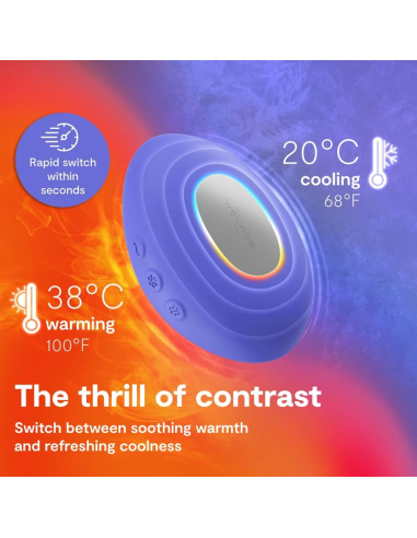 WE VIBE TEMP HEATING AND COOLING VIBRATOR LAVENDER BLUE
