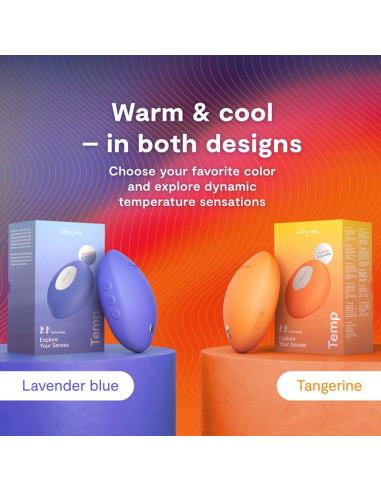 WE VIBE TEMP HEATING AND COOLING VIBRATOR LAVENDER BLUE