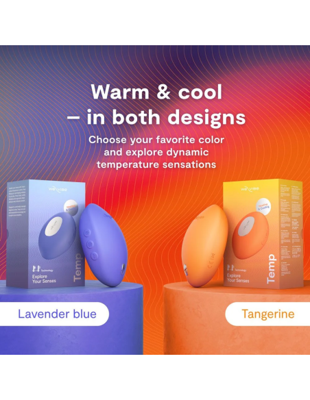 WE VIBE TEMP HEATING AND COOLING VIBRATOR LAVENDER BLUE
