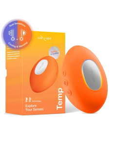 WE VIBE TEMP HEATING AND COOLING VIBRATOR TANGERINE 2