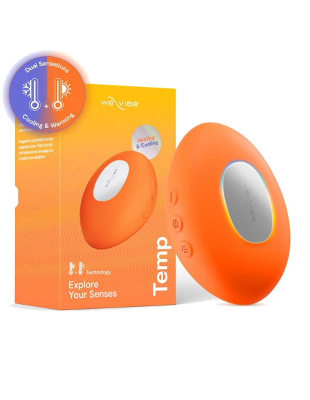 WE VIBE TEMP HEATING AND COOLING VIBRATOR TANGERINE