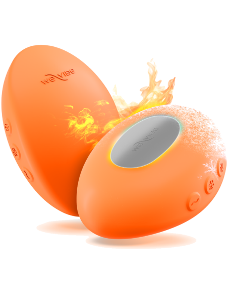 WE VIBE TEMP HEATING AND COOLING VIBRATOR TANGERINE