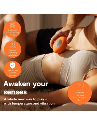 WE VIBE TEMP HEATING AND COOLING VIBRATOR TANGERINE