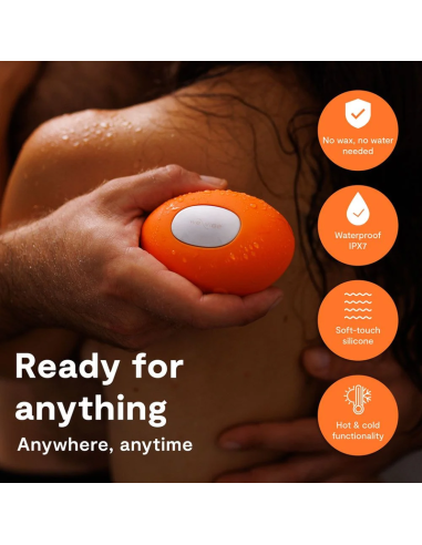 WE VIBE TEMP HEATING AND COOLING VIBRATOR TANGERINE