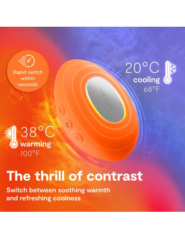 WE VIBE TEMP HEATING AND COOLING VIBRATOR TANGERINE