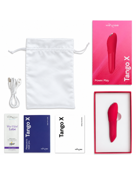 WE VIBE TANGO X RECHARGEABLE BULLET VIBRATOR CHERRY RED