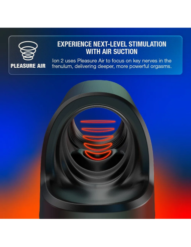 ARCWAVE ION 2 MALE STROKER WITH PULSATING AIRWAVE STIMULATION BLACK