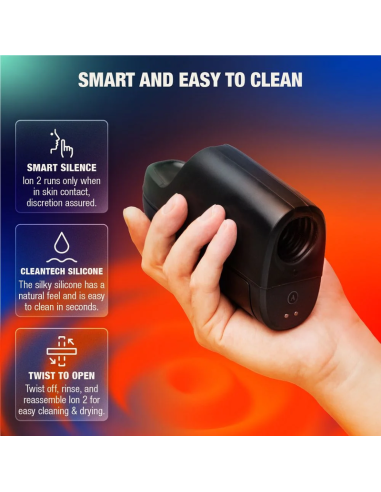ARCWAVE ION 2 MALE STROKER WITH PULSATING AIRWAVE STIMULATION BLACK