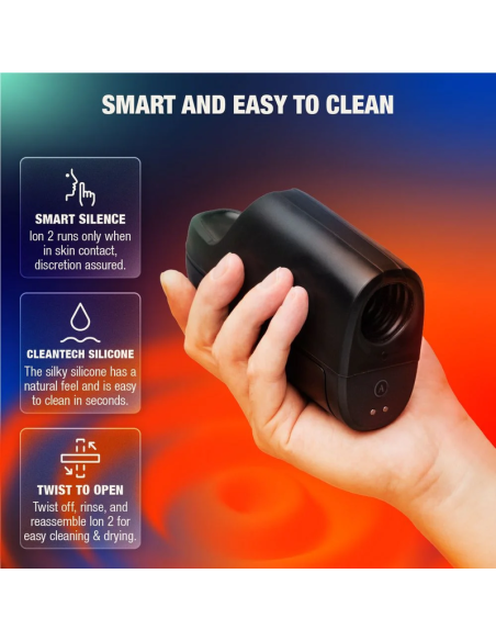 ARCWAVE ION 2 MALE STROKER WITH PULSATING AIRWAVE STIMULATION BLACK