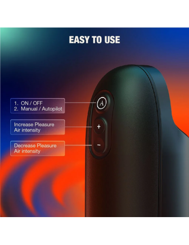 ARCWAVE ION 2 MALE STROKER WITH PULSATING AIRWAVE STIMULATION BLACK
