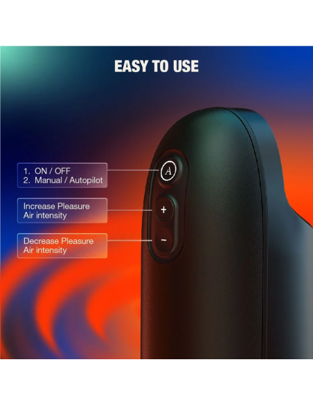 ARCWAVE ION 2 MALE STROKER WITH PULSATING AIRWAVE STIMULATION BLACK