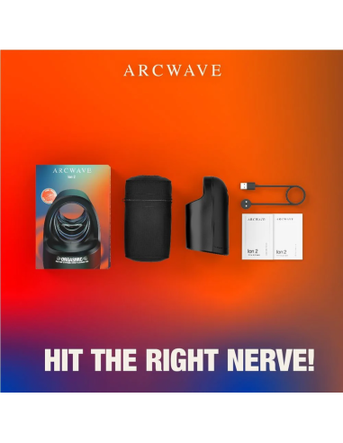 ARCWAVE ION 2 MALE STROKER WITH PULSATING AIRWAVE STIMULATION BLACK