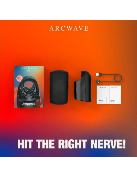 ARCWAVE ION 2 MALE STROKER WITH PULSATING AIRWAVE STIMULATION BLACK