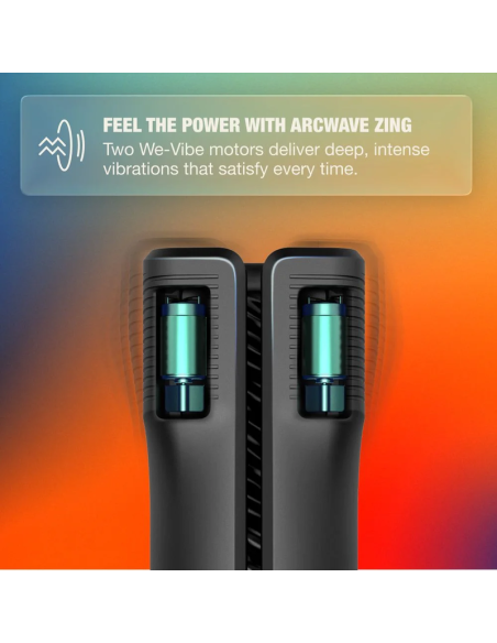 ARCWAVE ZING VIBRATING MALE STROKER WITH DUAL MOTOR BLACK