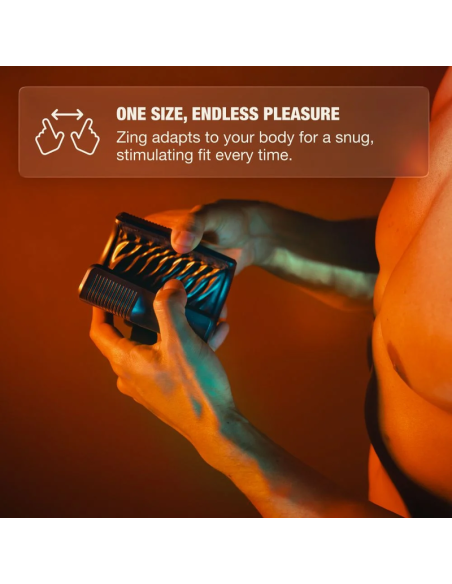 ARCWAVE ZING VIBRATING MALE STROKER WITH DUAL MOTOR BLACK