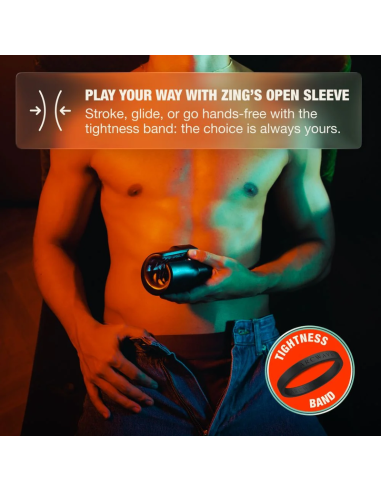 ARCWAVE ZING VIBRATING MALE STROKER WITH DUAL MOTOR BLACK