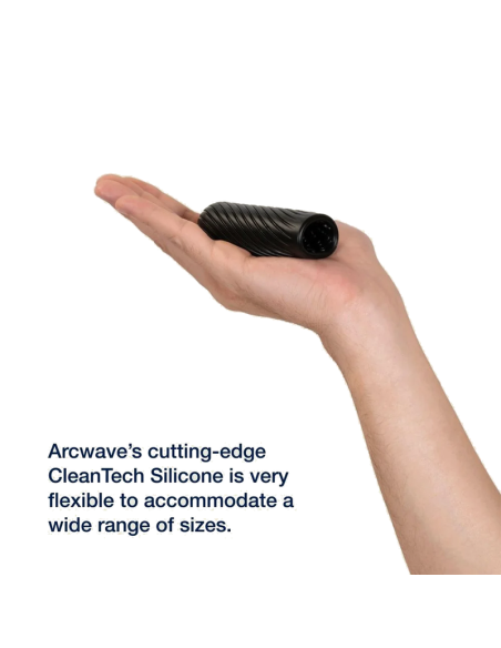 ARCWAVE GHOST REVERSIBLE SILICONE STROKER BLACK