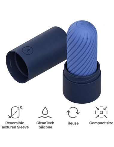 ARCWAVE GHOST REVERSIBLE SILICONE STROKER BLUE