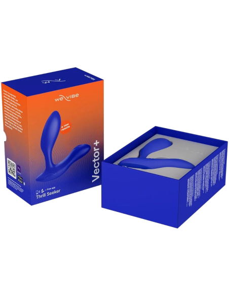 WE VIBE VECTOR DUAL STIMULATION PROSTATE MASSAGER ROYAL BLUE