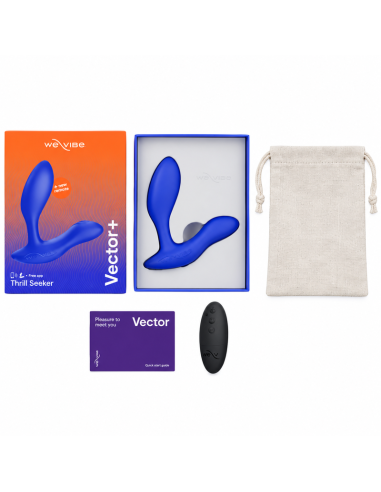 WE VIBE VECTOR DUAL STIMULATION PROSTATE MASSAGER ROYAL BLUE